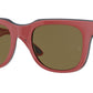 Ray-Ban RB4368 Square Sunglasses  652273-RED RED LIGHT BLU 51-21-150 - Color Map red