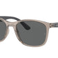 Ray-Ban RB4374F Square Sunglasses  6609B1-TRANSPARENT GREY 58-19-145 - Color Map grey