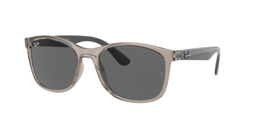 Ray-Ban RB4374F Square Sunglasses  6609B1-TRANSPARENT GREY 58-19-145 - Color Map grey