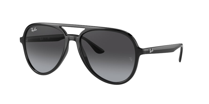 Ray-Ban RB4376 Pilot Sunglasses  601/8G-BLACK 57-16-145 - Color Map black