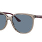 Ray-Ban RB4378F Square Sunglasses  65722V-TRANSPARENT GREY 54-16-145 - Color Map grey