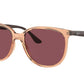 Ray-Ban RB4378F Square Sunglasses  66025Q-TRANSPARENT BROWN 54-16-145 - Color Map brown