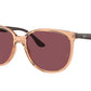 Ray-Ban RB4378 Square Sunglasses  66025Q-TRANSPARENT BROWN 54-16-145 - Color Map brown