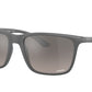 Ray-Ban RB4385 Rectangle Sunglasses  60175J-MATTE GREY 58-18-145 - Color Map grey
