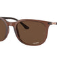 Ray-Ban RB4386F Pillow Sunglasses  6652AN-TRANSPARENT BROWN 55-20-145 - Color Map light brown
