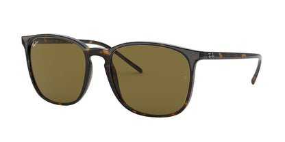 Ray-Ban RB4387F Square Sunglasses  902/73-TORTOISE 55-18-145 - Color Map havana