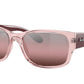 Ray-Ban RB4388 Pillow Sunglasses  6648G8-TRANSPARENT PINK 58-18-145 - Color Map pink
