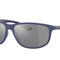 Ray-Ban RB4394M Pillow Sunglasses  F6046G-MATTE BLUE 61-14-145 - Color Map blue
