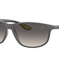 Ray-Ban RB4394M Pillow Sunglasses  F60811-MATTE GREY 61-14-145 - Color Map grey