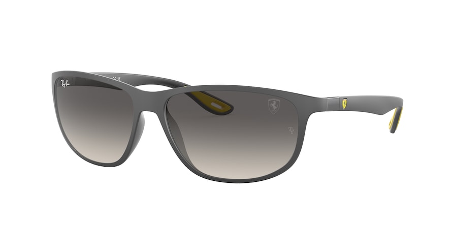 Ray-Ban RB4394M Pillow Sunglasses  F60811-MATTE GREY 61-14-145 - Color Map grey