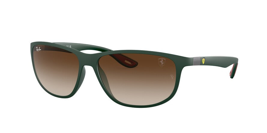 Ray-Ban RB4394M Pillow Sunglasses  F67713-MATTE GREEN 61-14-145 - Color Map green