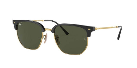 Ray-Ban NEW CLUBMASTER RB4416F Irregular Sunglasses  601/31-BLACK ON ARISTA 55-20-145 - Color Map black