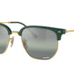 Ray-Ban NEW CLUBMASTER RB4416F Irregular Sunglasses  6655G4-GREEN ON ARISTA 55-20-145 - Color Map green