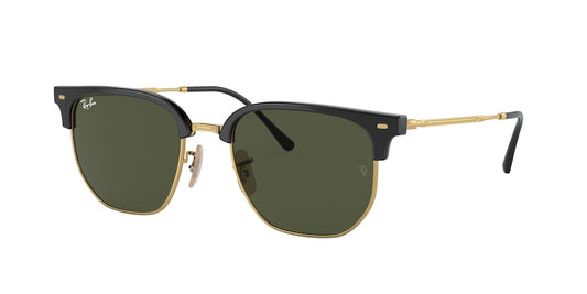 Ray-Ban NEW CLUBMASTER RB4416 Irregular Sunglasses  601/31-BLACK ON ARISTA 53-20-145 - Color Map black