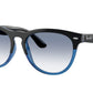Ray-Ban IRIS RB4471 Phantos Sunglasses  663219-BLACK ON TRANSPARENT BLUE 54-18-145 - Color Map black