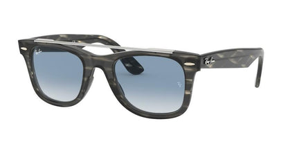 Ray-Ban WAYFARER RB4540 Square Sunglasses  64123F-STRIPED GREY 50-22-150 - Color Map grey