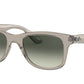 Ray-Ban RB4640F Square Sunglasses  644971-TRANSPARENT GREY 52-20-150 - Color Map grey