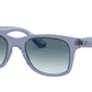 Ray-Ban RB4640 Square Sunglasses  64963M-TRANSPARENT BLUE 50-20-150 - Color Map blue