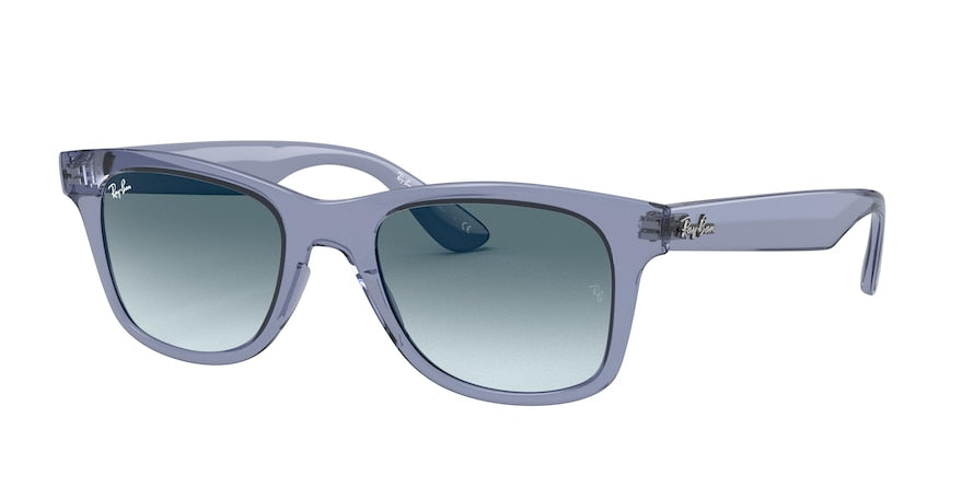 Ray-Ban RB4640 Square Sunglasses  64963M-TRANSPARENT BLUE 50-20-150 - Color Map blue