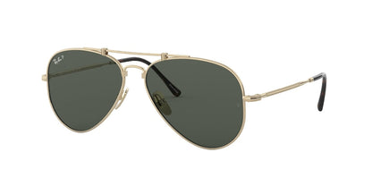 Ray-Ban TITANIUM RB8125M Pilot Sunglasses  9143-GOLD 58-14-140 - Color Map gold
