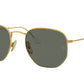 Ray-Ban HEXAGONAL RB8148 Irregular Sunglasses  921658-LEGEND GOLD 54-21-145 - Color Map gold