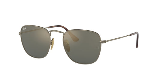 Ray-Ban FRANK RB8157 Square Sunglasses  9207T0-DEMIGLOSS ANTIQUE GOLD 51-20-145 - Color Map bronze/copper