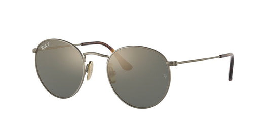 Ray-Ban ROUND RB8247 Phantos Sunglasses  9207T0-DEMIGLOSS ANTIQUE GOLD 50-21-145 - Color Map bronze/copper