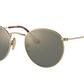 Ray-Ban ROUND RB8247 Phantos Sunglasses  9217T0-DEMIGLOSS BRUSHED GOLD 50-21-145 - Color Map gold