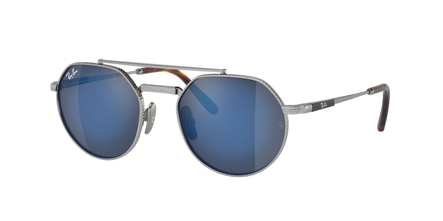 Ray-Ban JACK II TITANIUM RB8265 Irregular Sunglasses  3139O4-SILVER 53-20-140 - Color Map silver