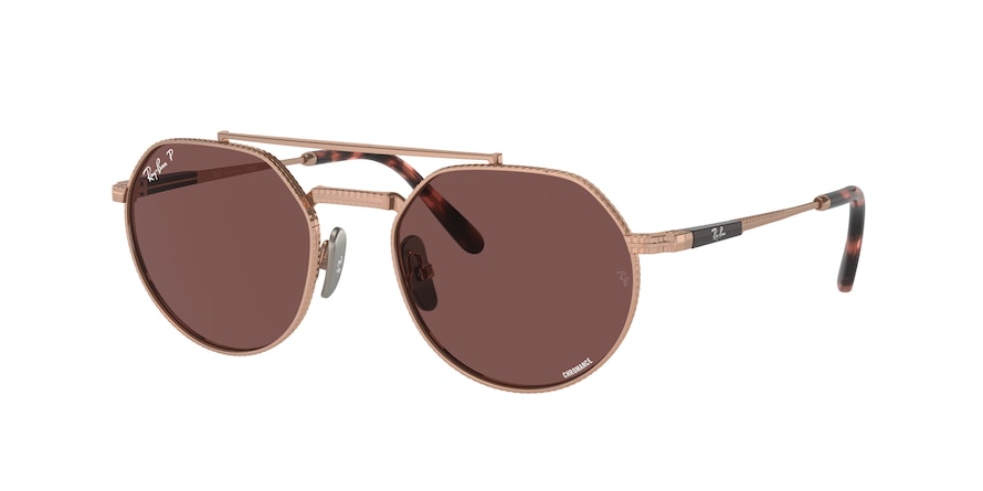 Ray-Ban JACK II TITANIUM RB8265 Irregular Sunglasses  3140AF-ROSE GOLD 53-20-140 - Color Map gold