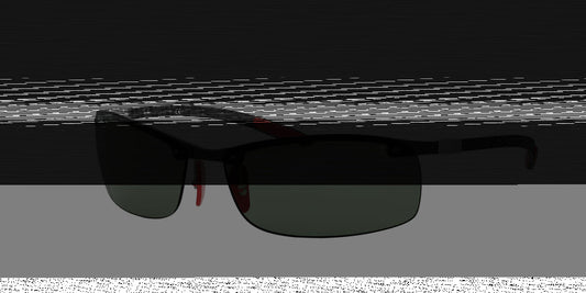 Ray-Ban FERRARI RB8305M Rectangle Sunglasses  F00571-CARBON 64-14-120 - Color Map black