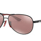 Ray-Ban FERRARI RB8313M Pilot Sunglasses  F002H2-MATTE BLACK 61-13-140 - Color Map black