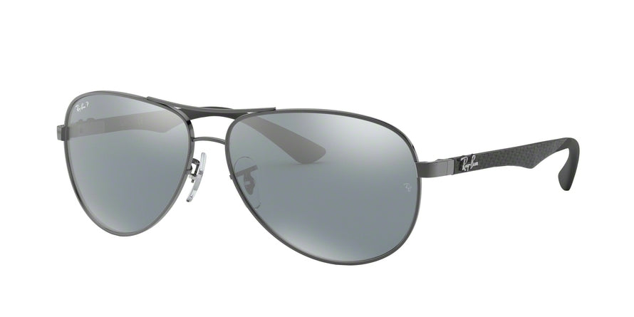 Ray-Ban CARBON FIBRE RB8313 Pilot Sunglasses  004/K6-GUNMETAL 61-13-140 - Color Map gunmetal