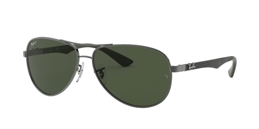 Ray-Ban CARBON FIBRE RB8313 Pilot Sunglasses  004/N5-GUNMETAL 61-13-140 - Color Map gunmetal