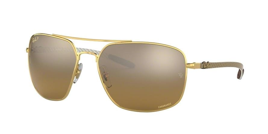 Ray-Ban RB8322CH Square Sunglasses  001/A3-GOLD 62-17-135 - Color Map gold