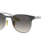 Ray-Ban RB8327M Phantos Sunglasses  F08011-GREY ON SILVER 53-20-140 - Color Map grey