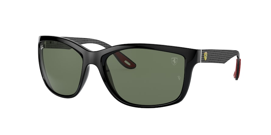 Ray-Ban RB8356M Square Sunglasses  F63271-BLACK 61-18-135 - Color Map black
