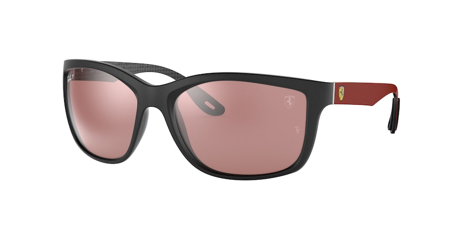 Ray-Ban RB8356M Square Sunglasses  F647H2-MATTE BLACK 61-18-135 - Color Map black