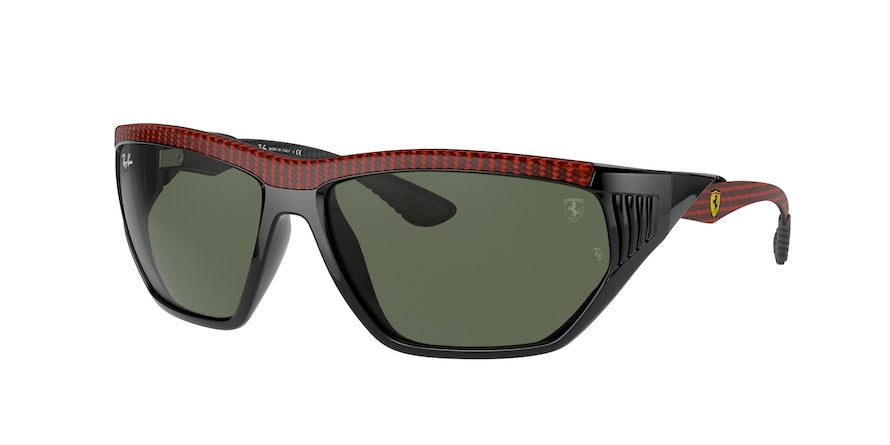 Ray-Ban RB8359M Irregular Sunglasses  F66171-BLACK 64-16-130 - Color Map black
