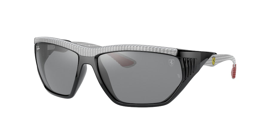 Ray-Ban RB8359M Irregular Sunglasses  F6626G-BLACK 64-16-130 - Color Map black