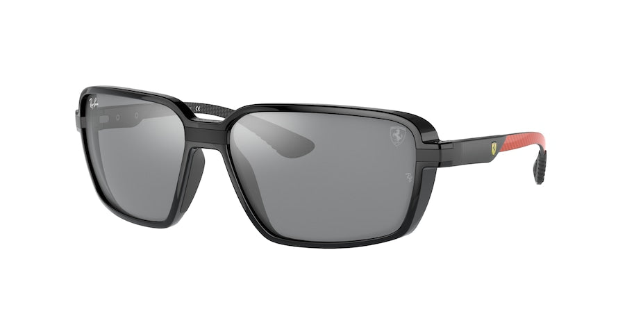 Ray-Ban RB8360M Square Sunglasses  F6616G-BLACK 62-15-130 - Color Map black