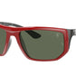 Ray-Ban RB8361M Irregular Sunglasses  F62371-RED 60-18-130 - Color Map red