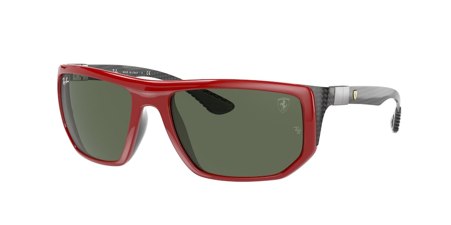 Ray-Ban RB8361M Irregular Sunglasses  F62371-RED 60-18-130 - Color Map red
