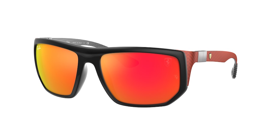 Ray-Ban RB8361M Irregular Sunglasses  F6476Q-MATTE BLACK 60-18-130 - Color Map black