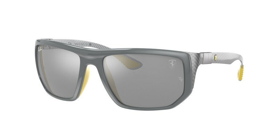 Ray-Ban RB8361M Irregular Sunglasses  F6736G-GREY 60-18-130 - Color Map grey