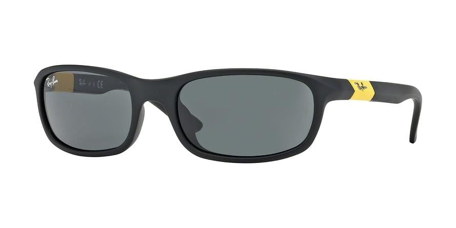 Ray-Ban Junior N/A RJ9056S Rectangle Sunglasses  195/87-MATTE BLACK 50-16-110 - Color Map black