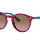 Ray-Ban Junior RJ9064S Phantos Sunglasses  701914-FUXIA 44-19-130 - Color Map pink