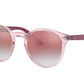 Ray-Ban Junior RJ9064S Phantos Sunglasses  7052V0-TRANSPARENT PINK 44-19-130 - Color Map pink