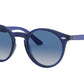 Ray-Ban Junior RJ9064S Phantos Sunglasses  70624L-TRANSPARENT BLUE 44-19-130 - Color Map blue