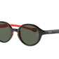 Ray-Ban Junior RJ9075S Phantos Sunglasses  710071-BLACK ON RUBBER RED 39-16-130 - Color Map black